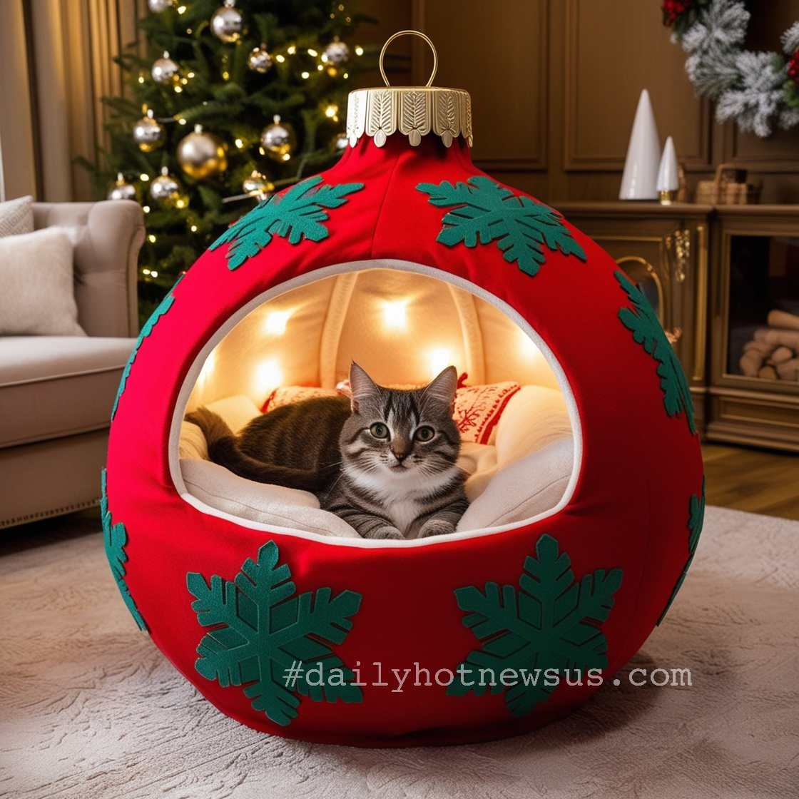 Christmas Bauble Pet Beds