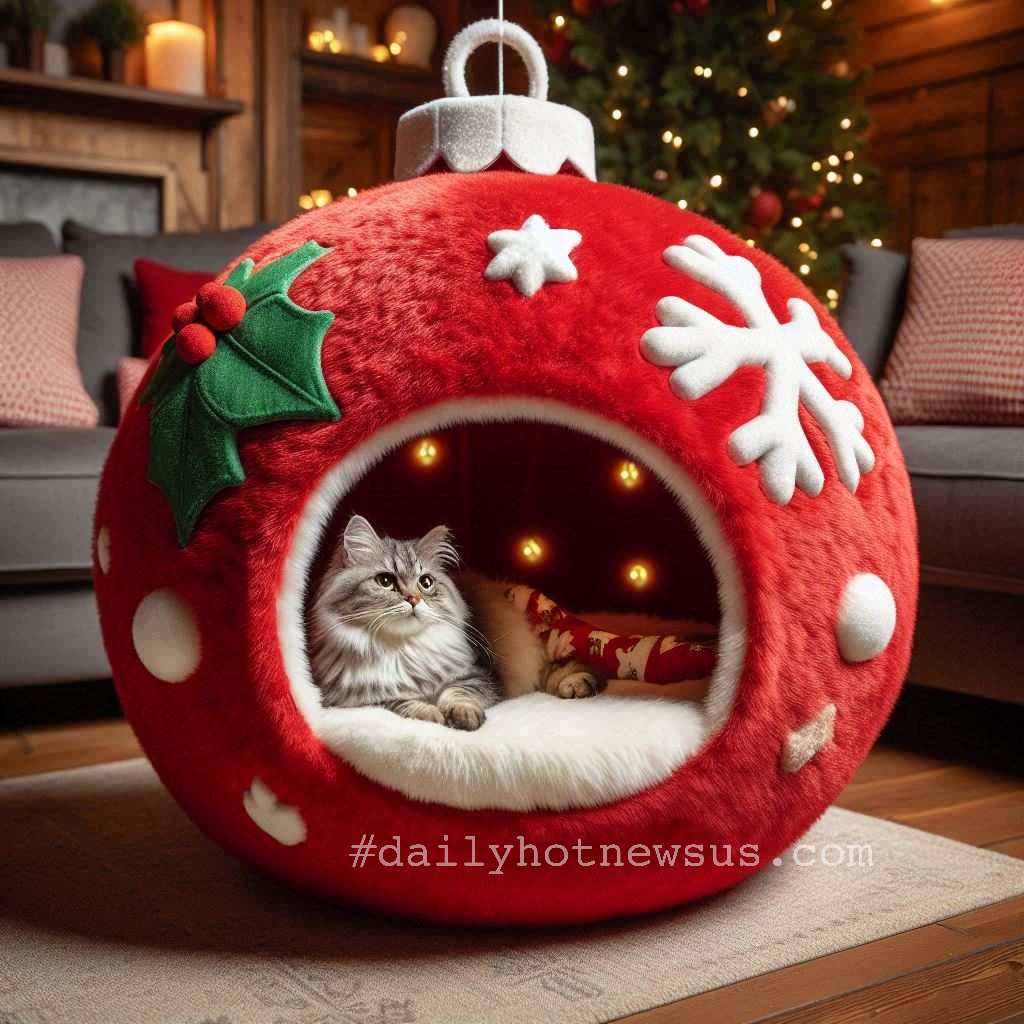 Christmas Bauble Pet Beds