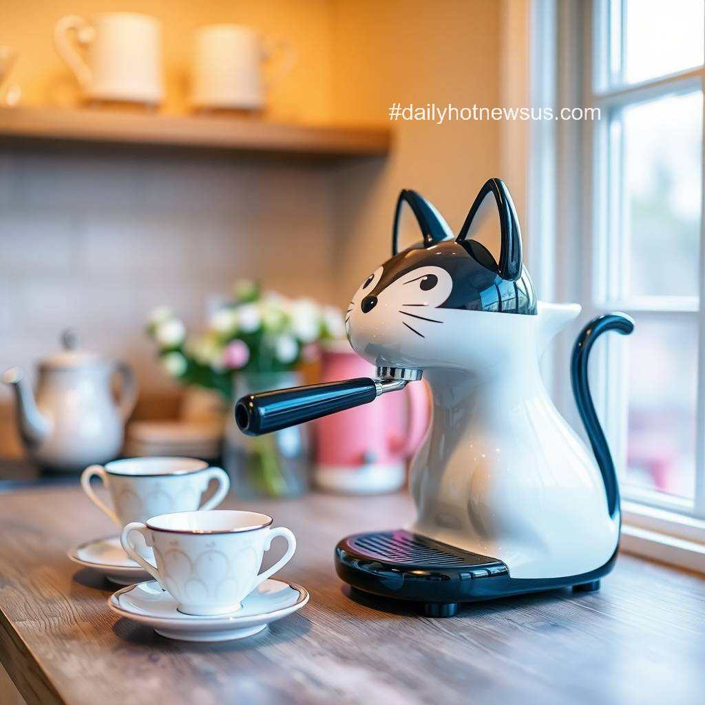 Coffee Machine Cat