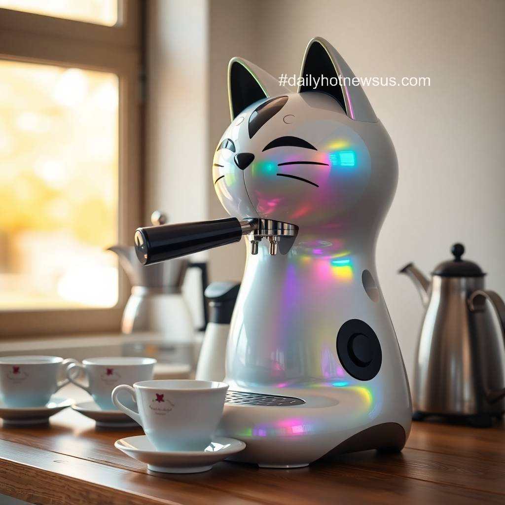 Coffee Machine Cat