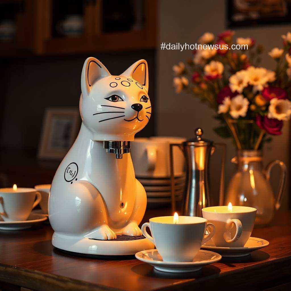 Coffee Machine Cat