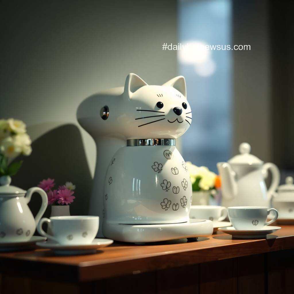 Coffee Machine Cat