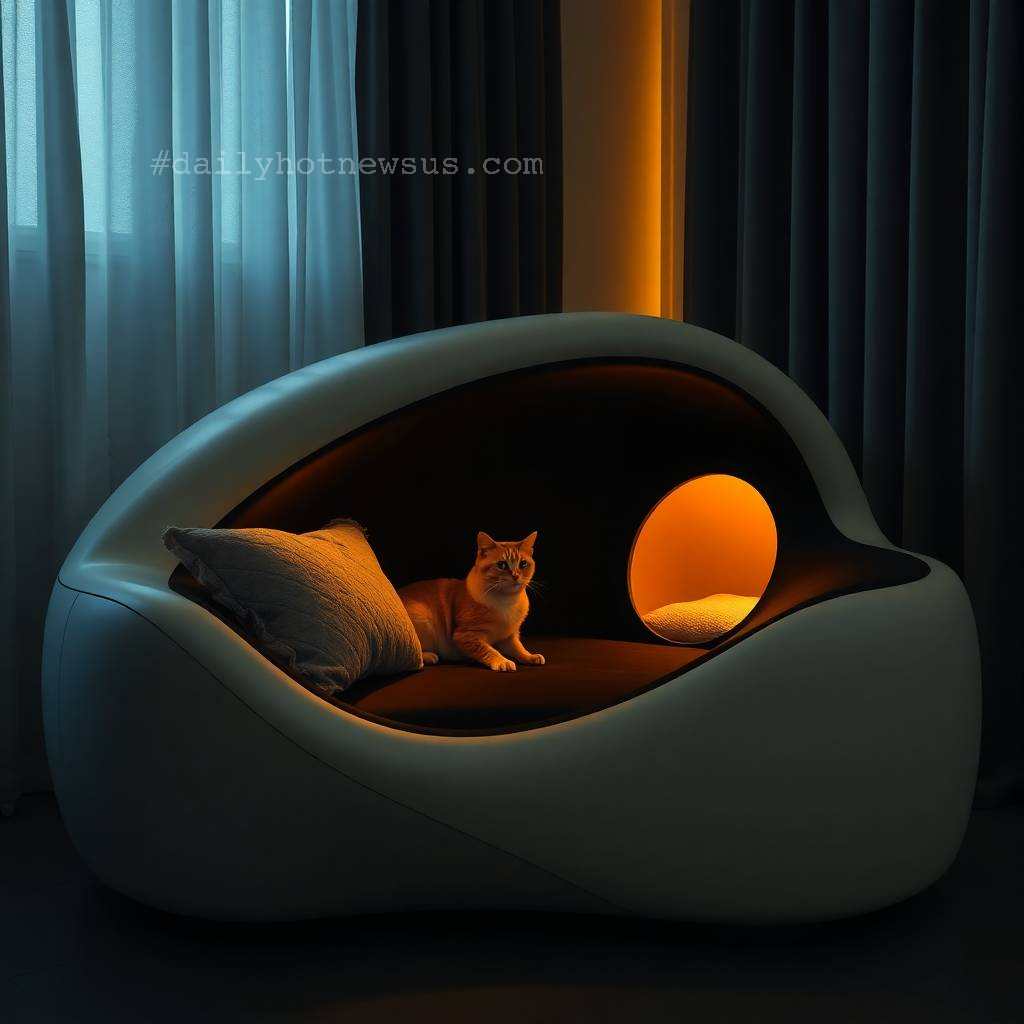 Couch With Cat House