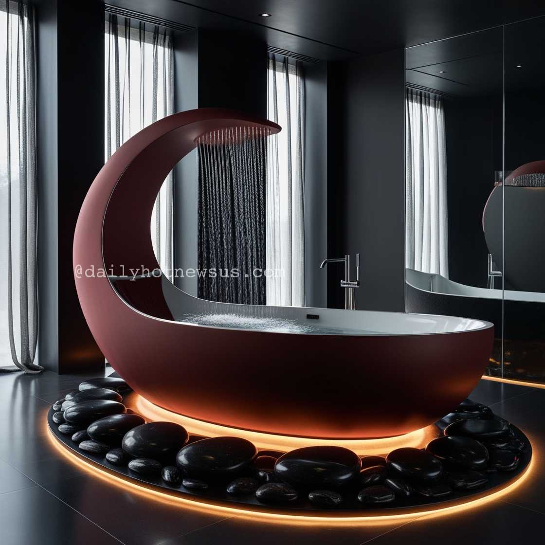 Crescent Moon Bathtub