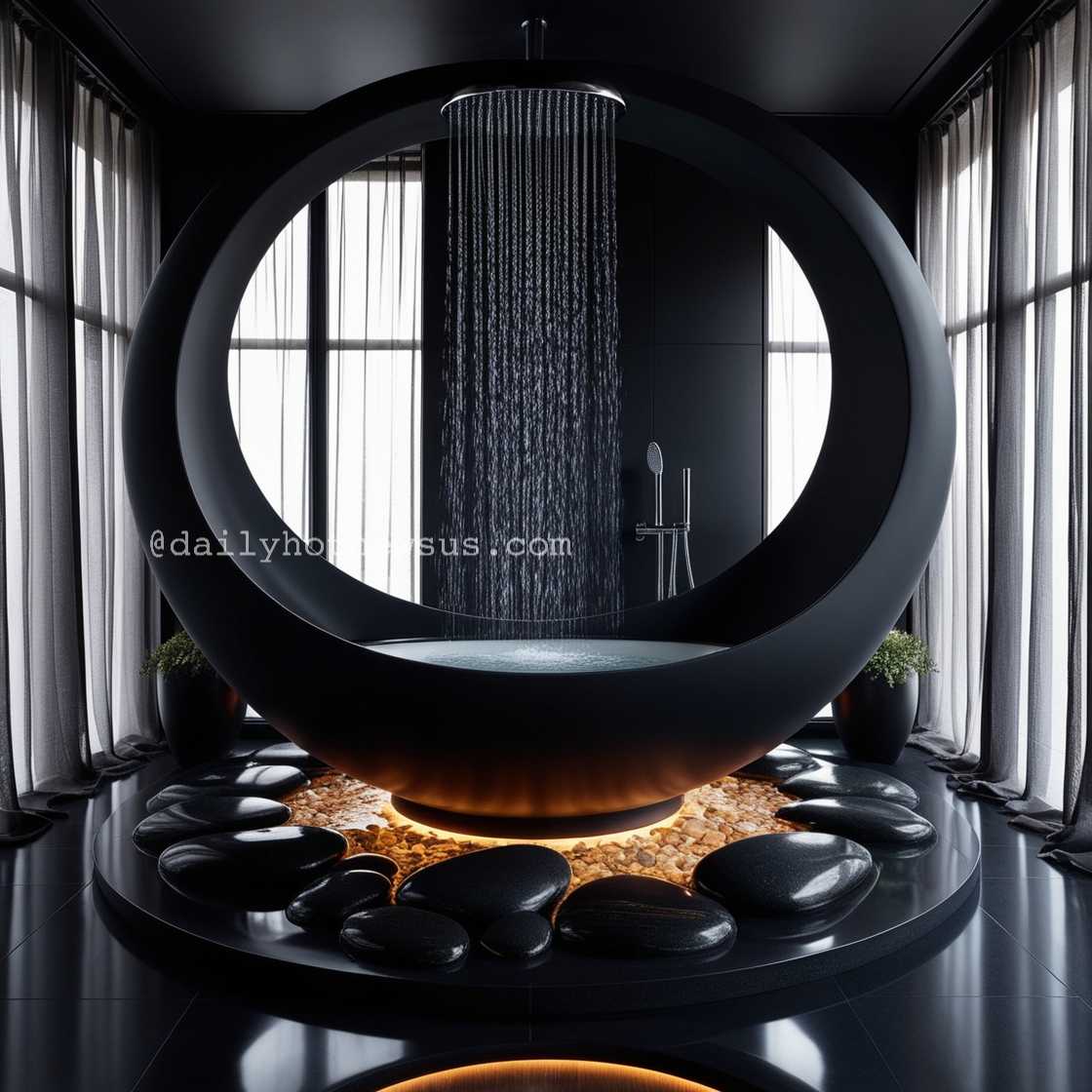 Crescent Moon Bathtub