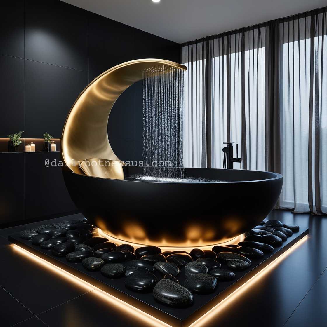 Crescent Moon Bathtub