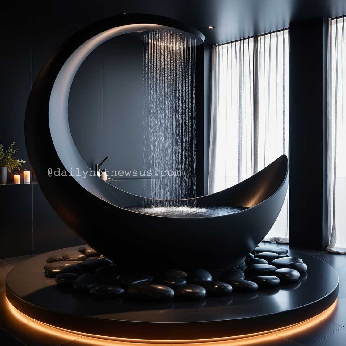 Crescent Moon Bathtub