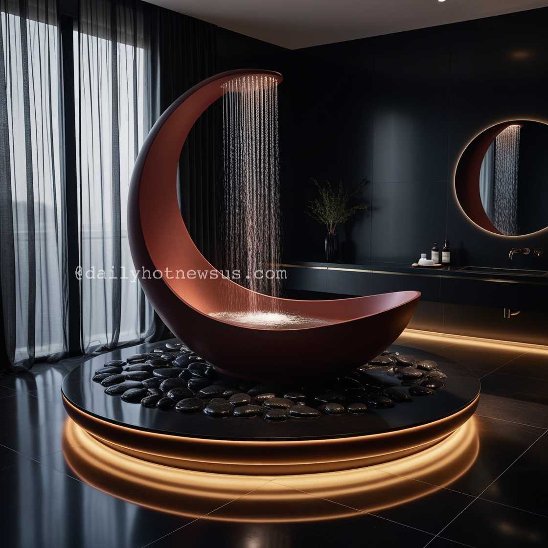 Crescent Moon Bathtub