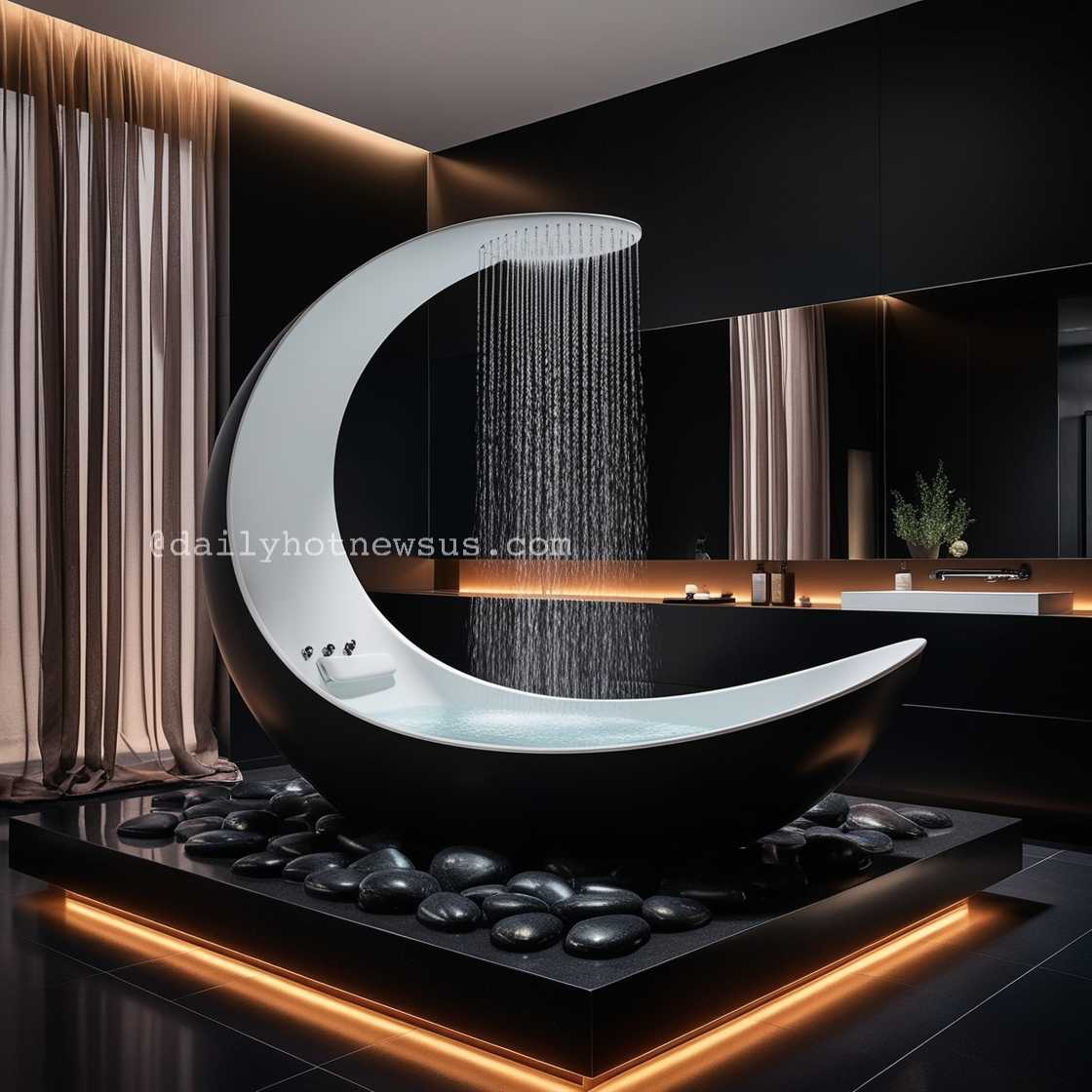 Crescent Moon Bathtub