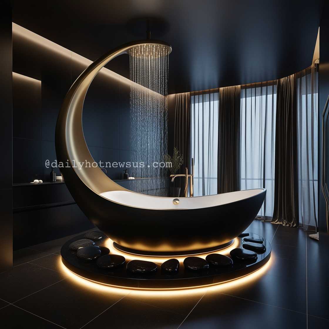 Crescent Moon Bathtub