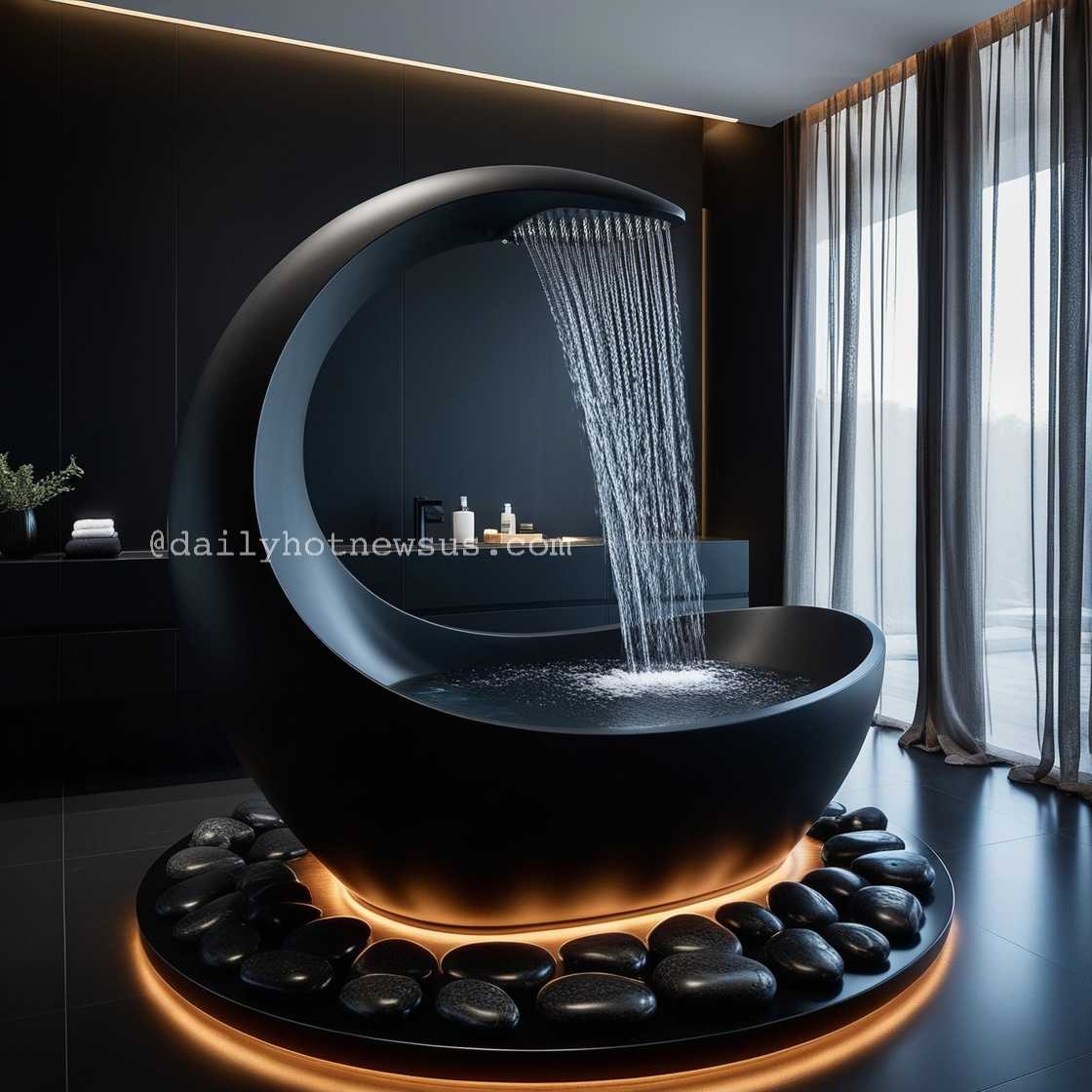 Crescent Moon Bathtub