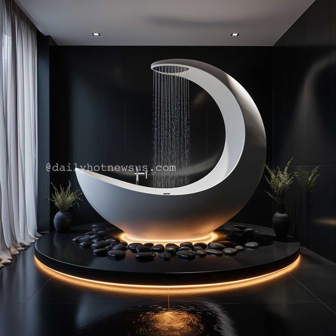 Crescent Moon Bathtub