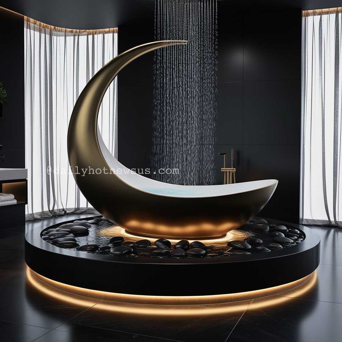 Crescent Moon Bathtub