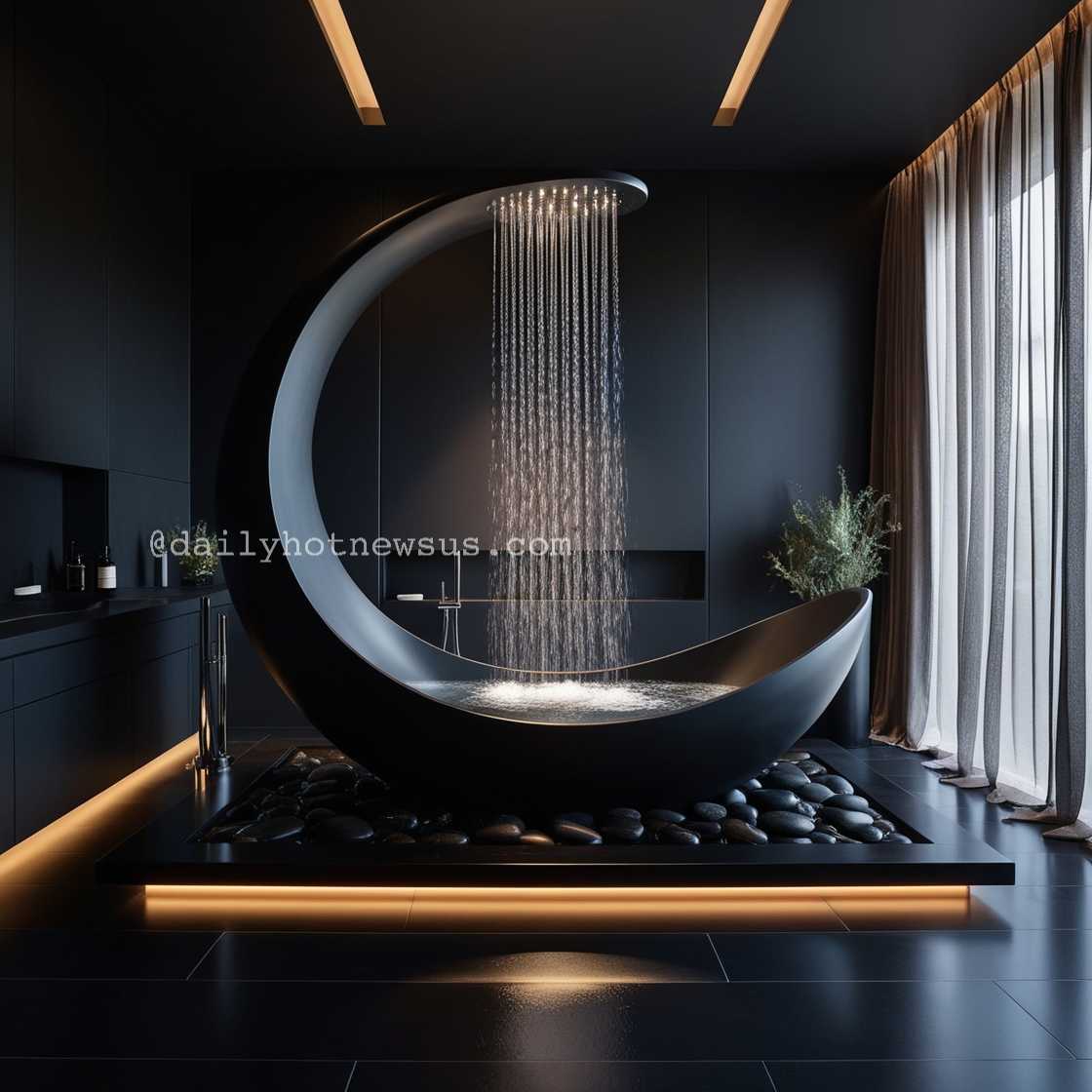 Crescent Moon Bathtub