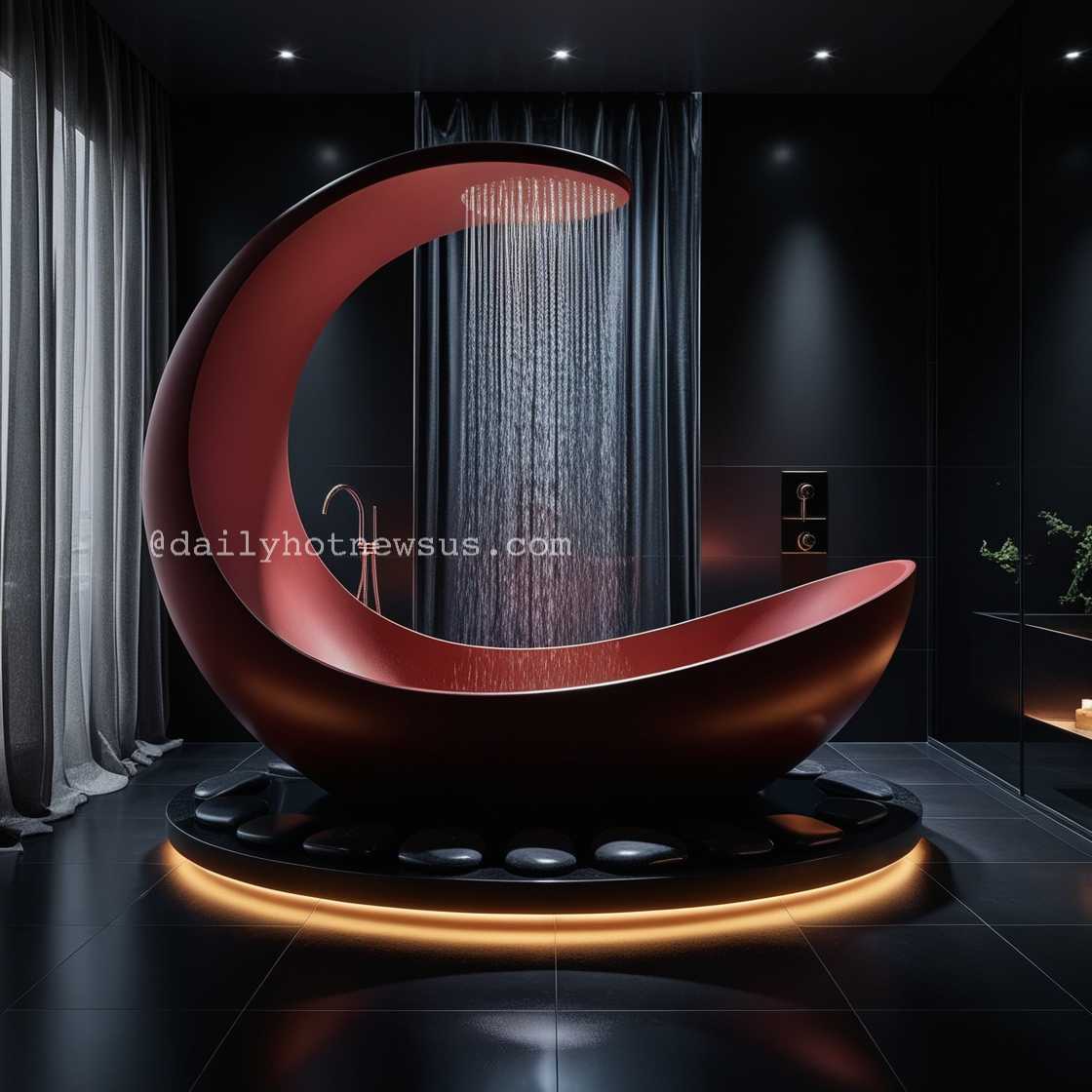 Crescent Moon Bathtub