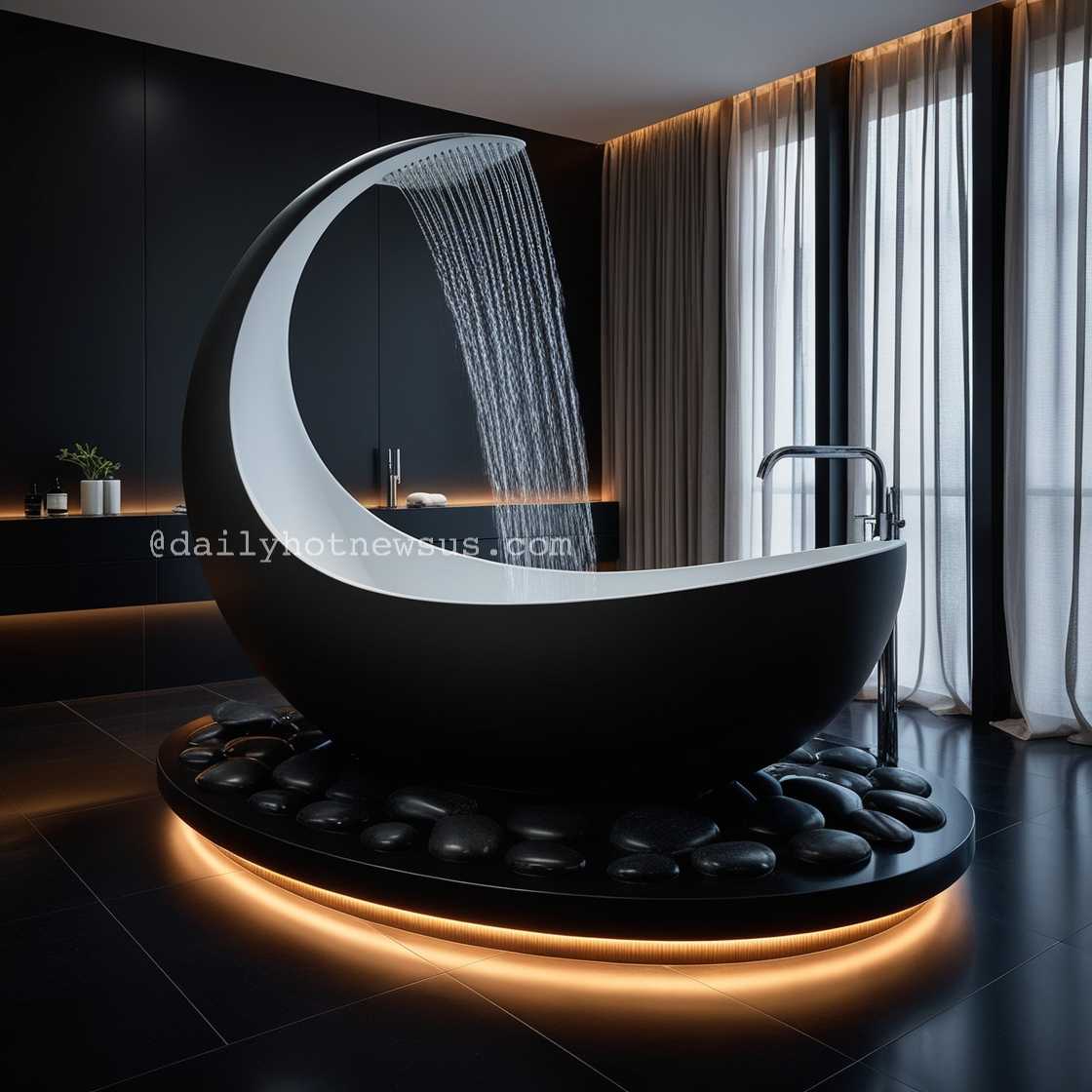 Crescent Moon Bathtub