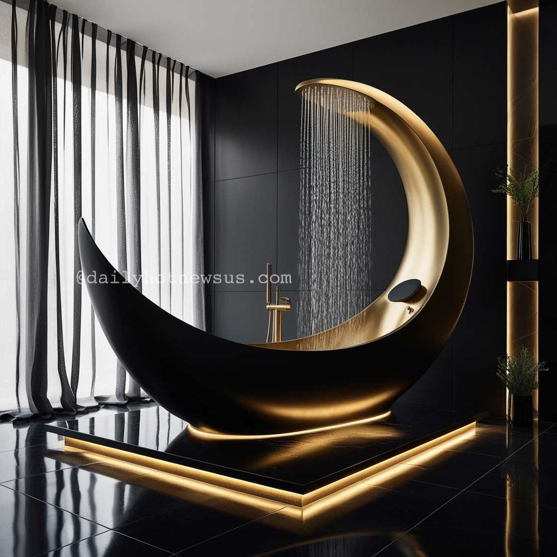 Crescent Moon Bathtub