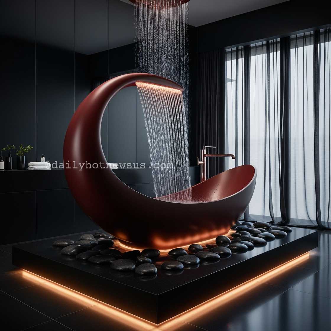 Crescent Moon Bathtub