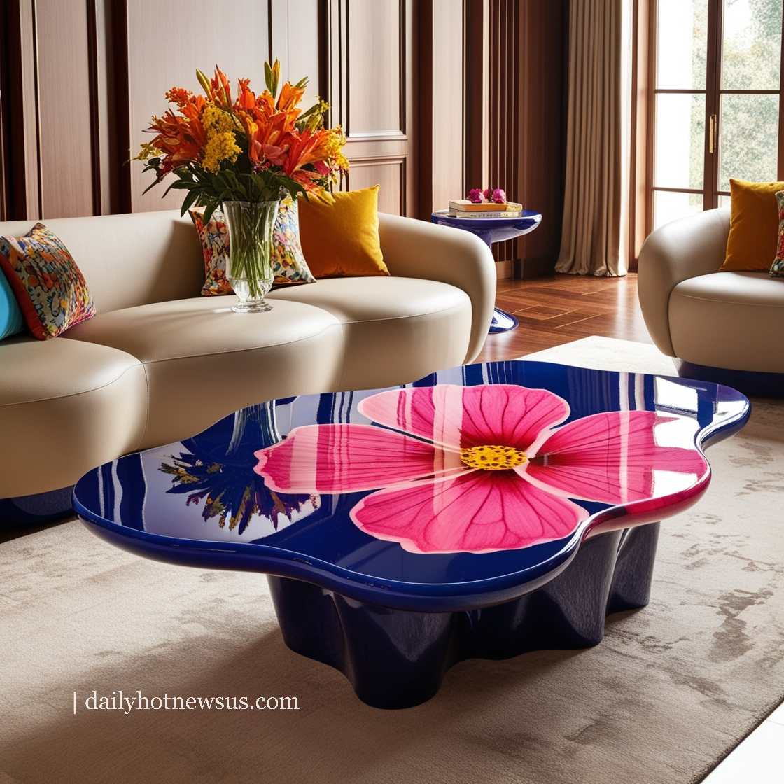 Stunning Epoxy Flower Tables