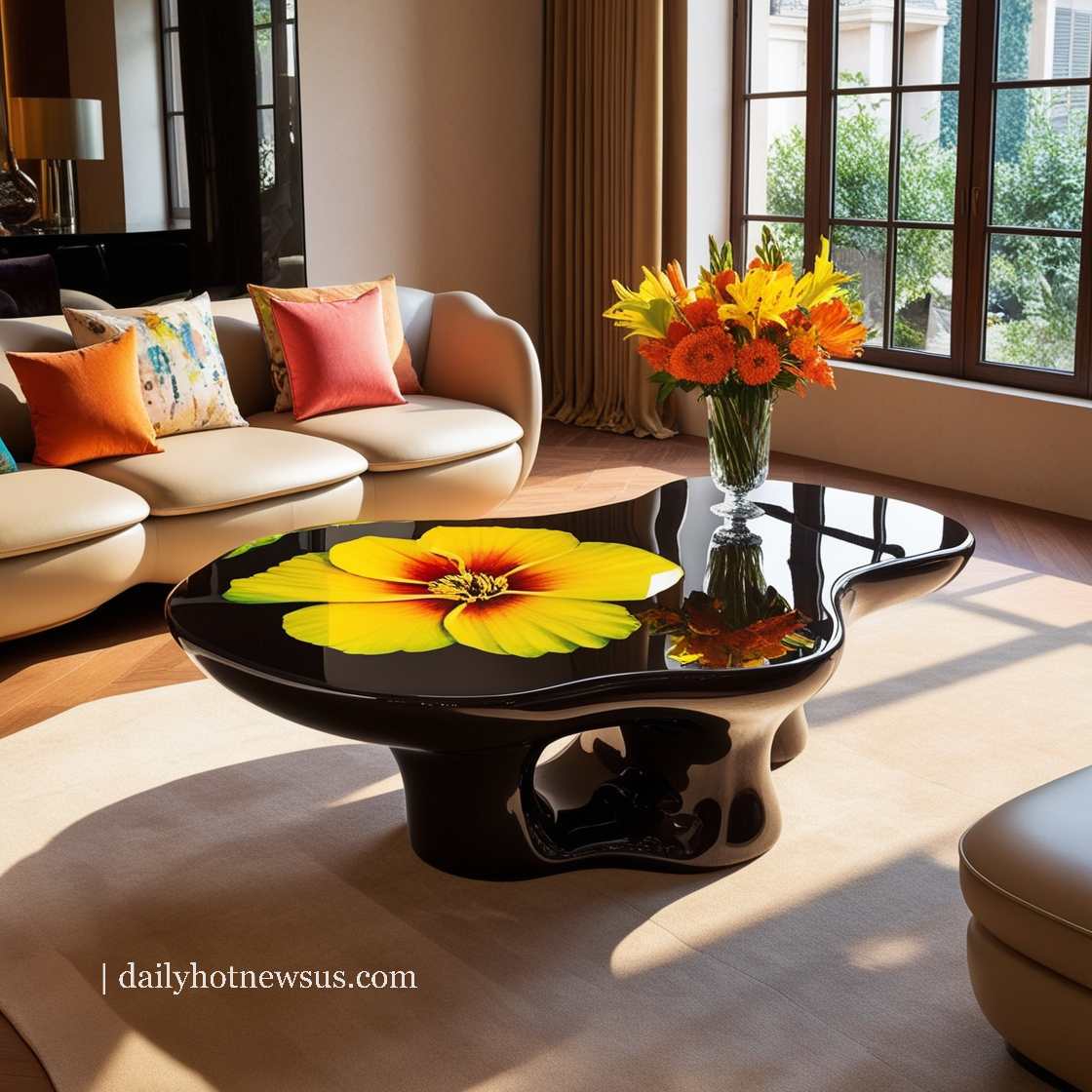 Stunning Epoxy Flower Tables