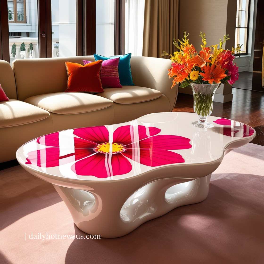 Stunning Epoxy Flower Tables