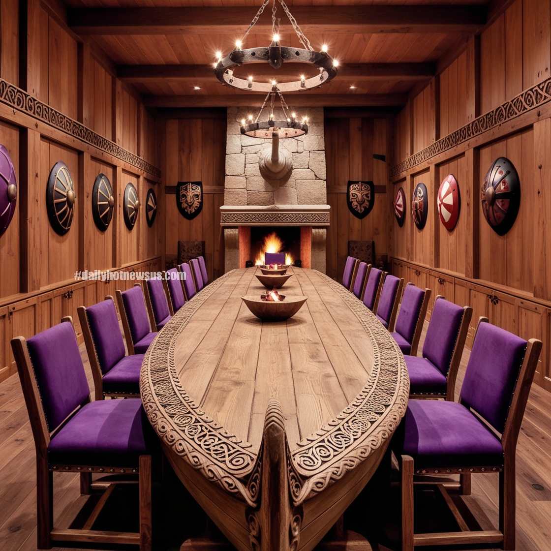 Viking Ship Dining Table