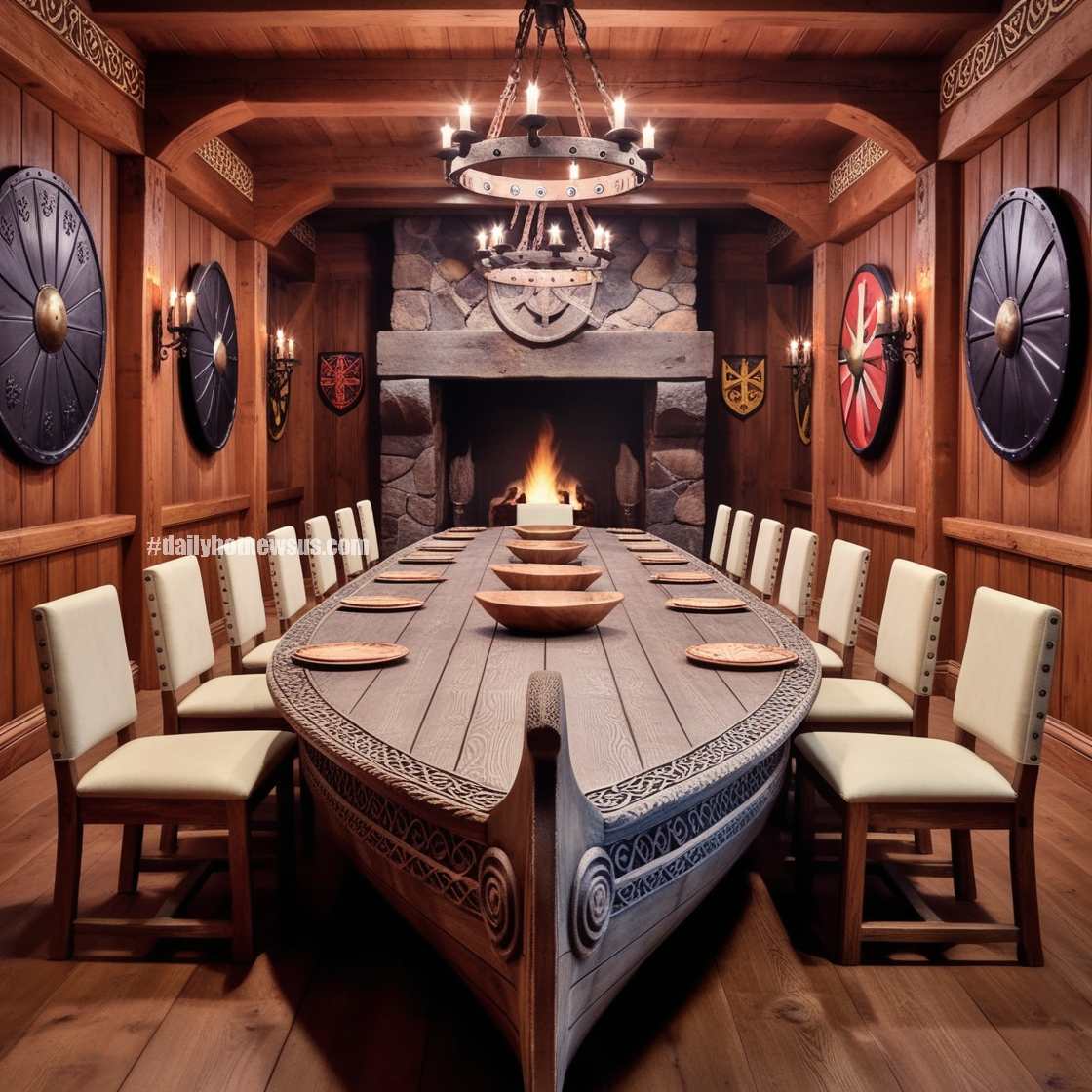 Viking Ship Dining Table