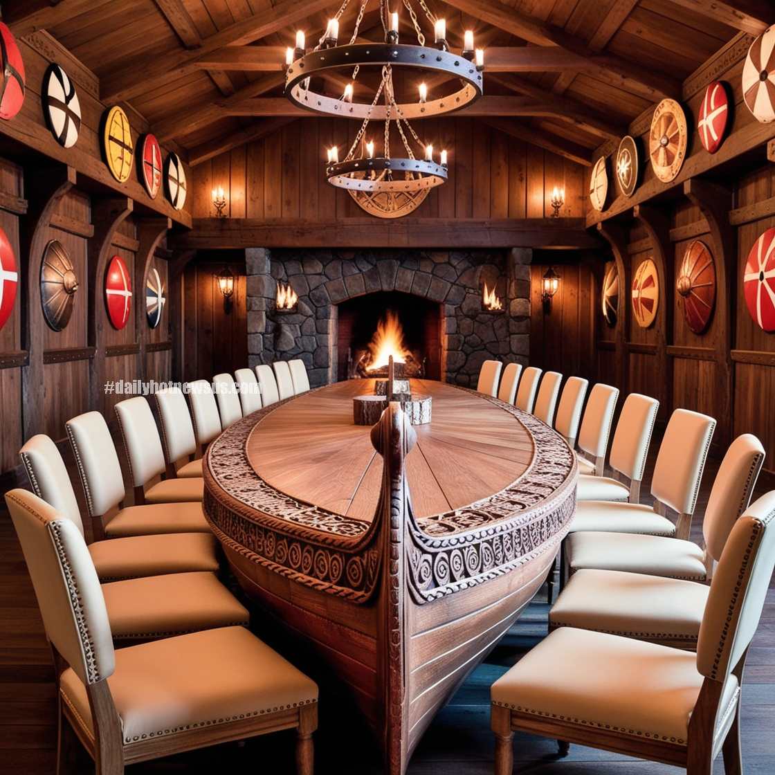 Viking Ship Dining Table