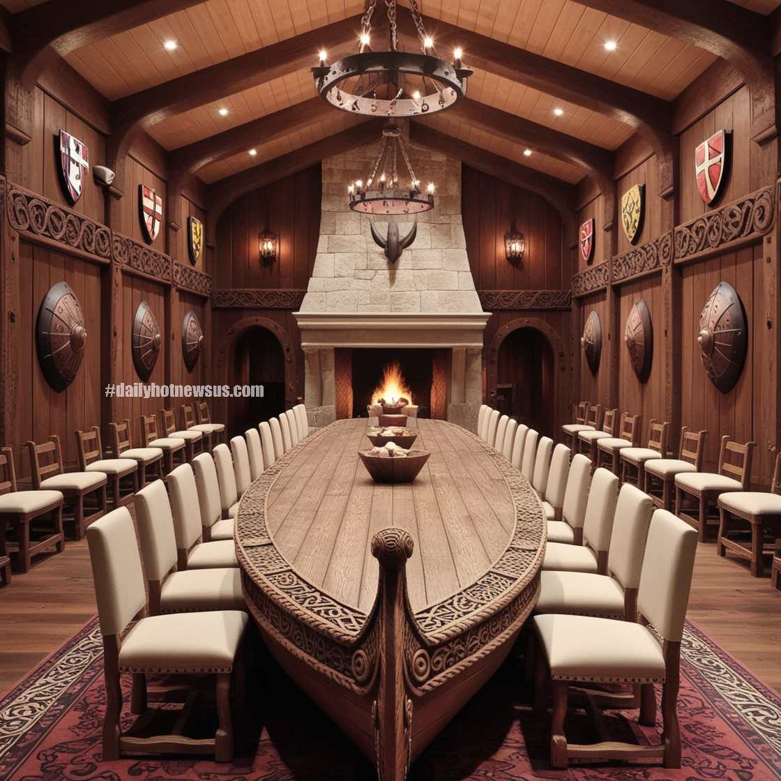 Viking Ship Dining Table