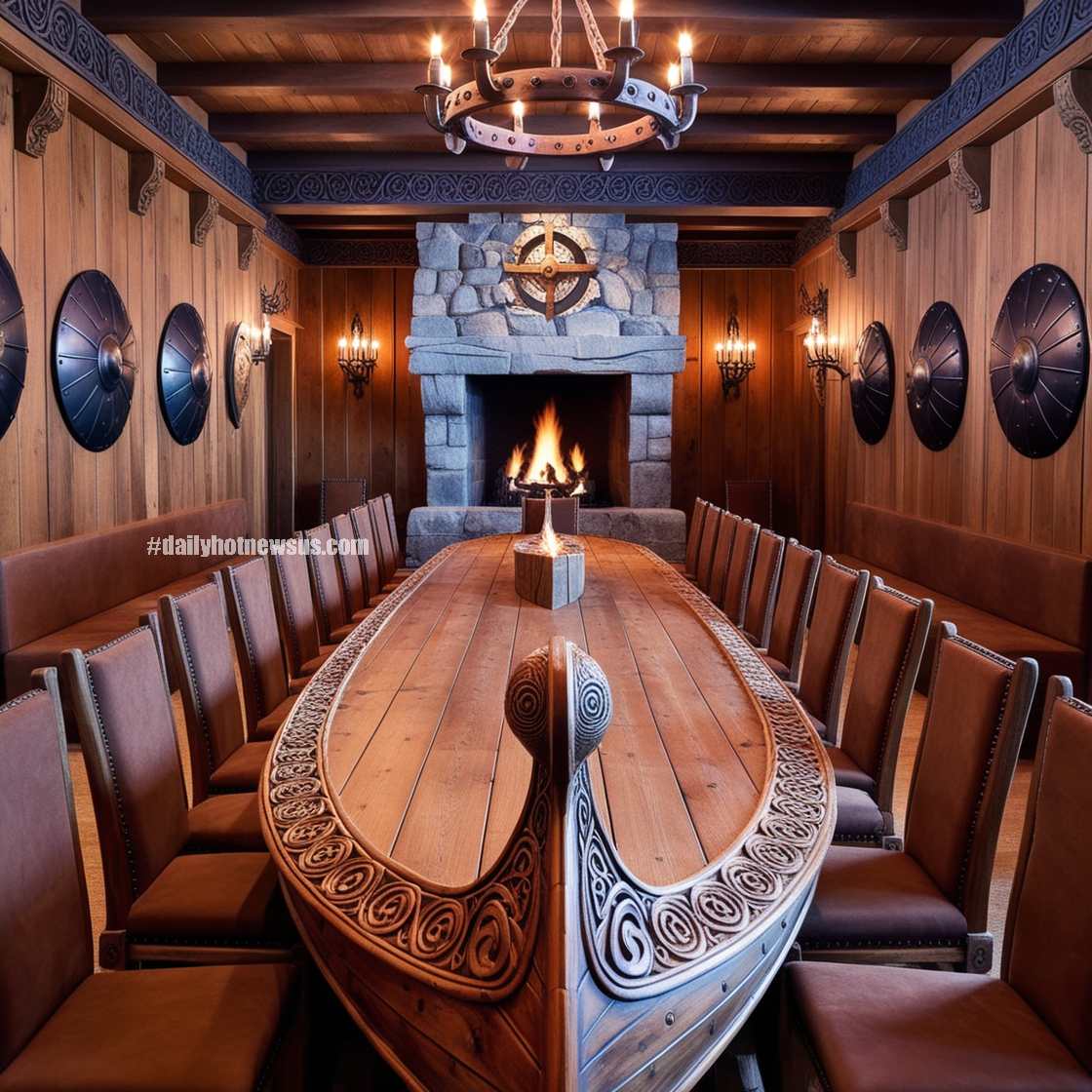 Viking Ship Dining Table