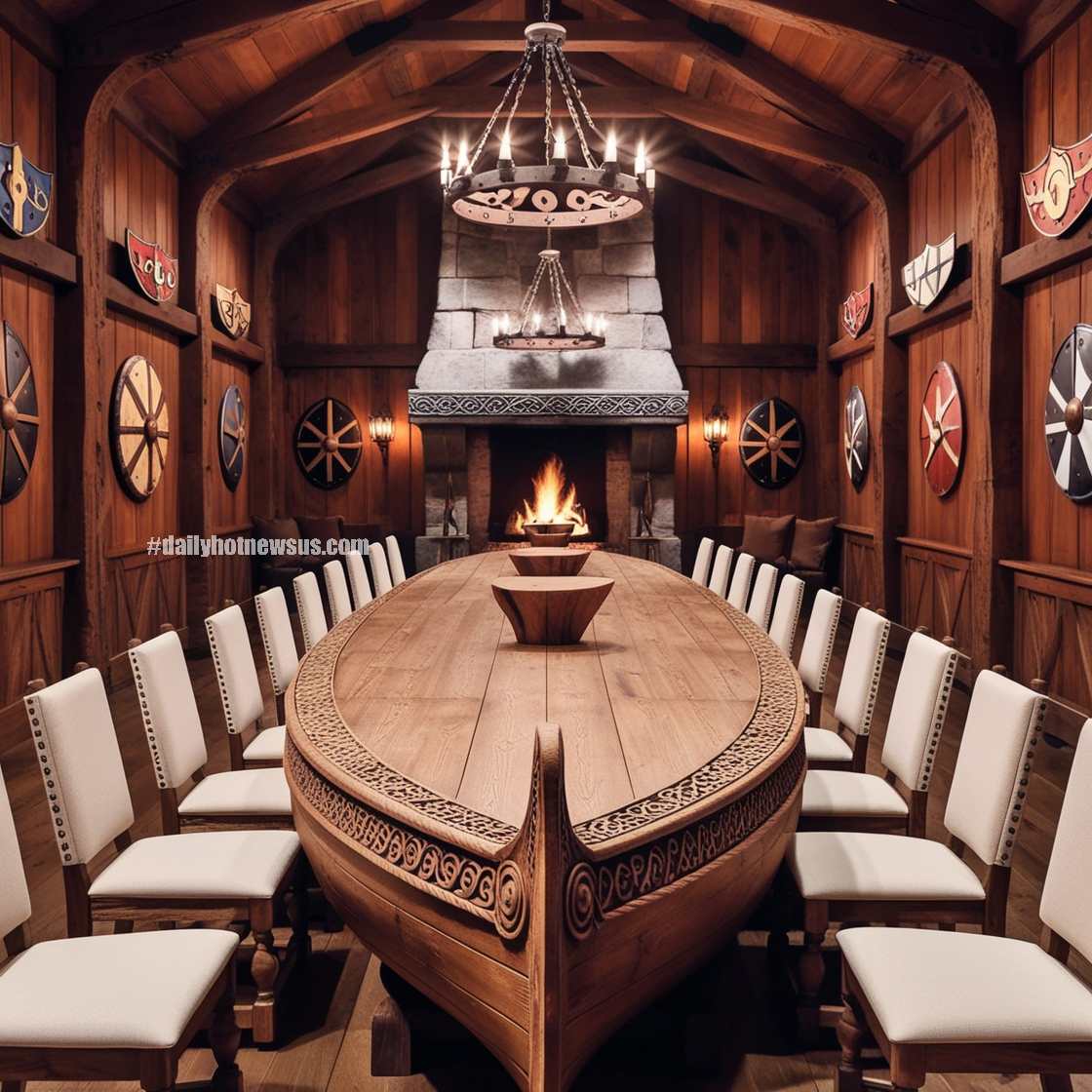 Viking Ship Dining Table