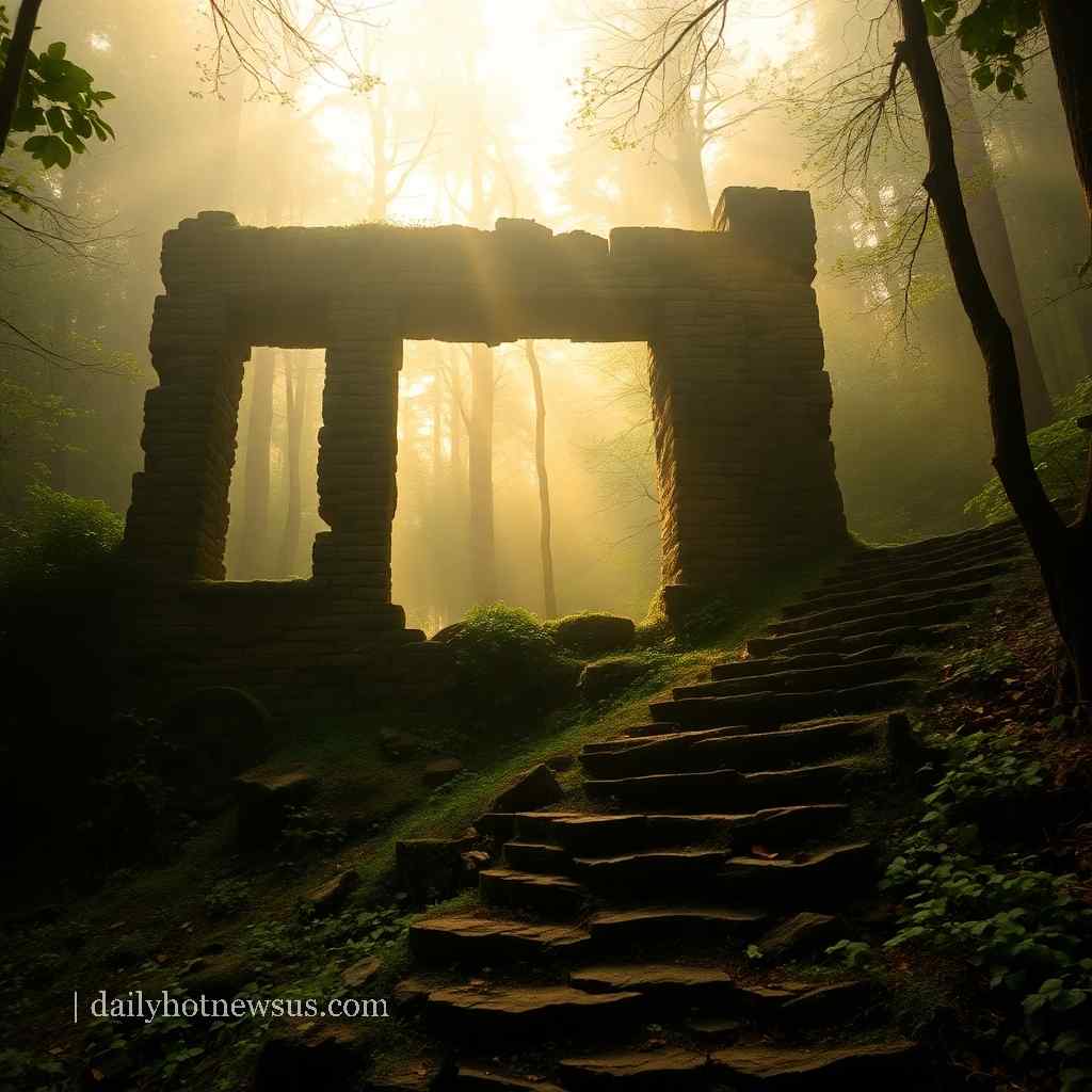 Forgotten Old House in the Forest