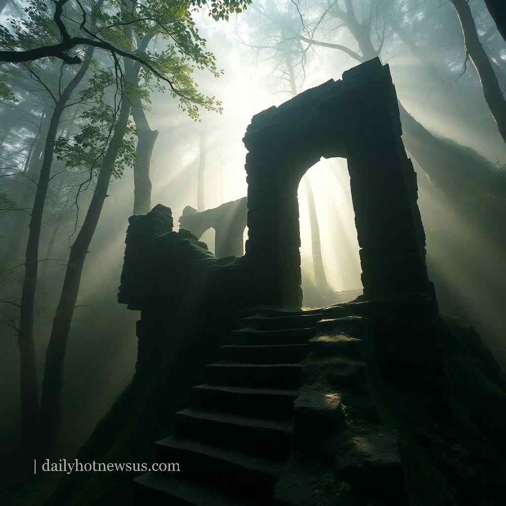 Forgotten Old House in the Forest