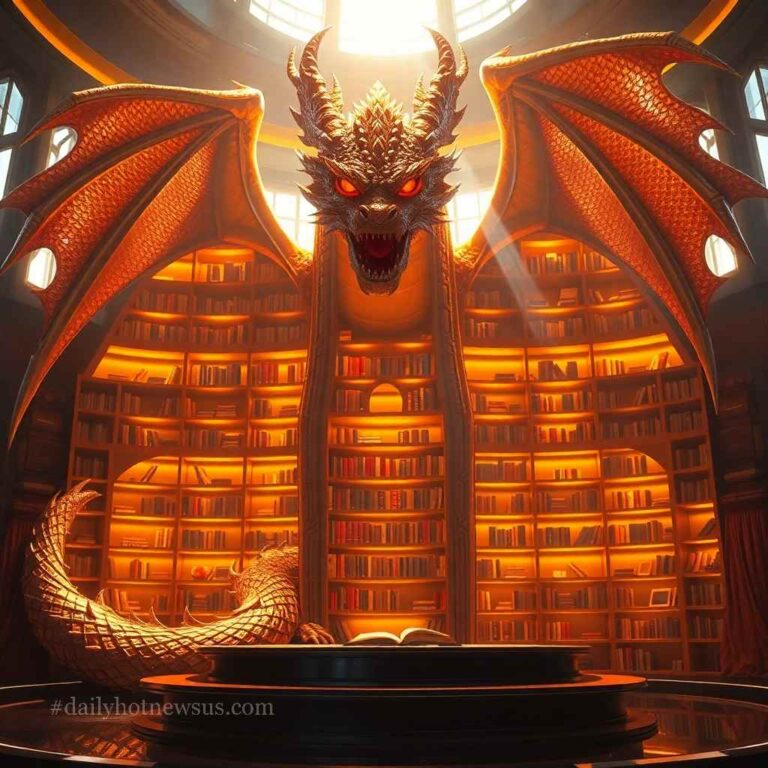 Giant Dragon Bookcase