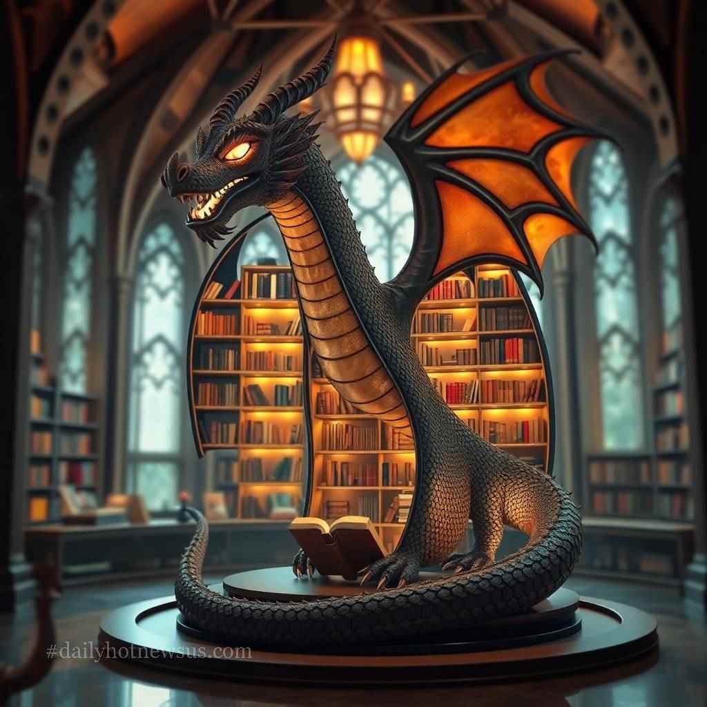 Giant Dragon Bookcase