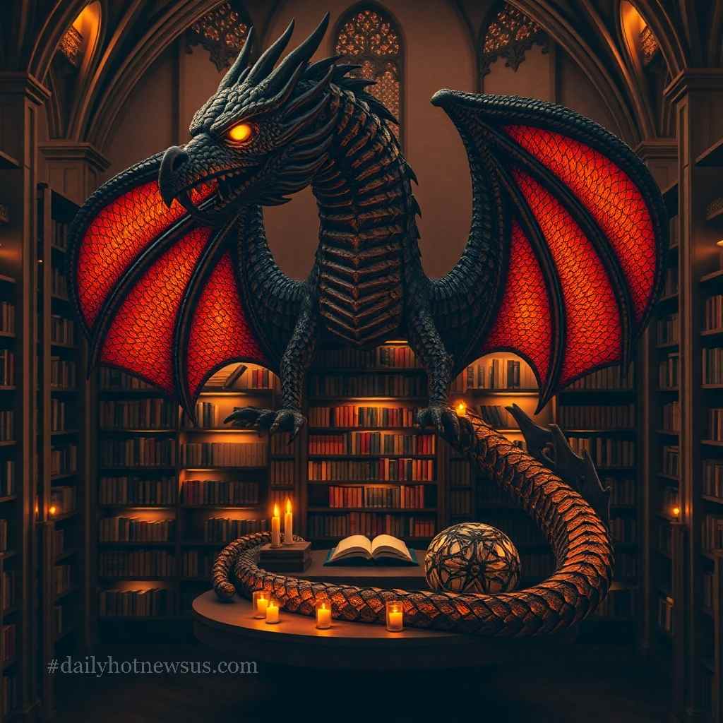 Giant Dragon Bookcase