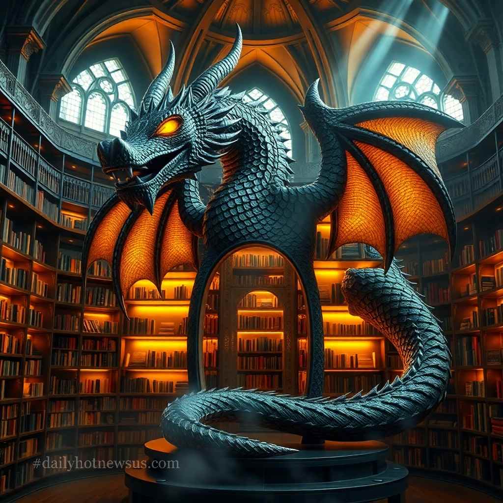 Giant Dragon Bookcase