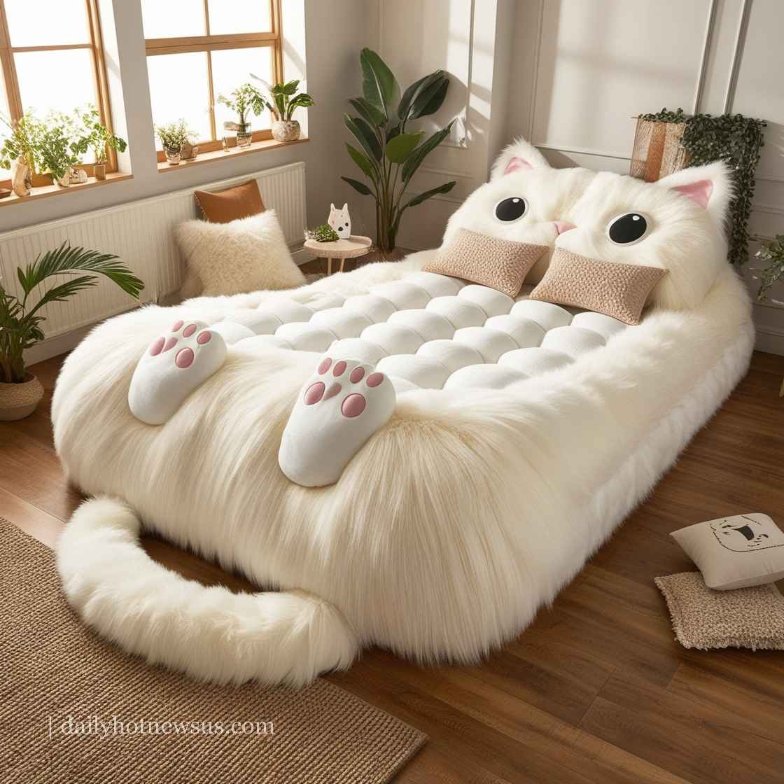 Giant Cat Shaped Bed