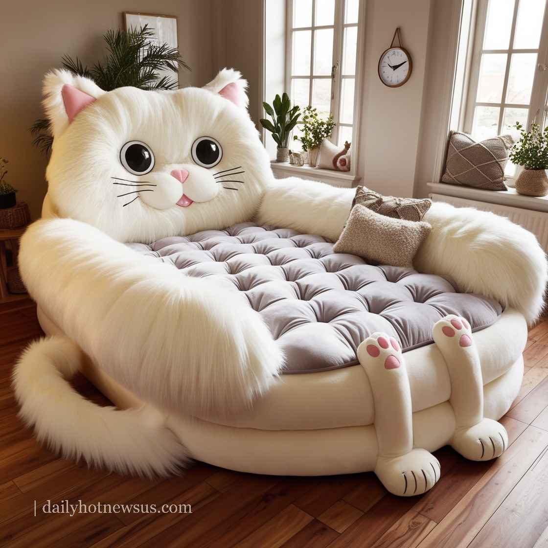 Giant Cat Shaped Bed