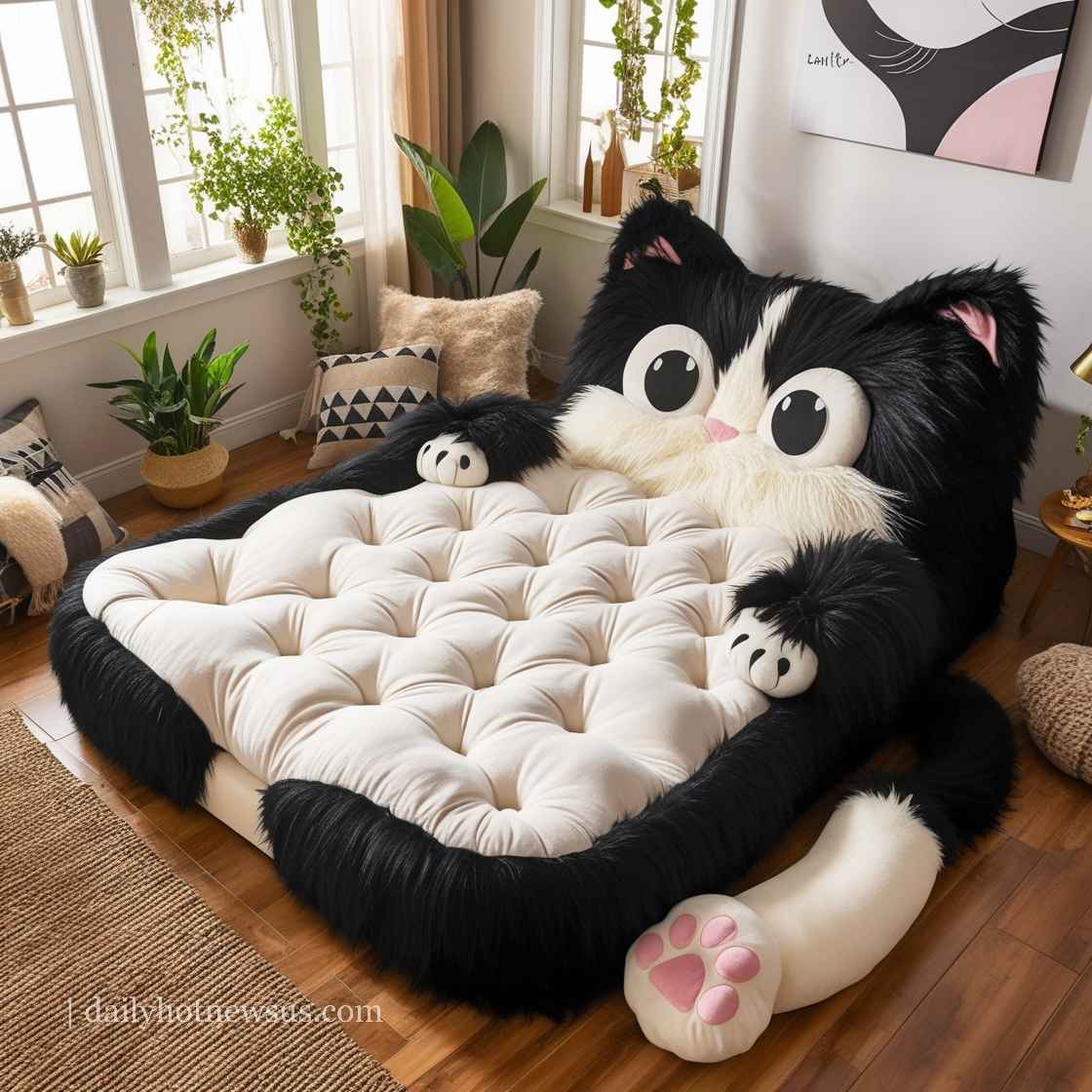 Giant Cat Shaped Bed