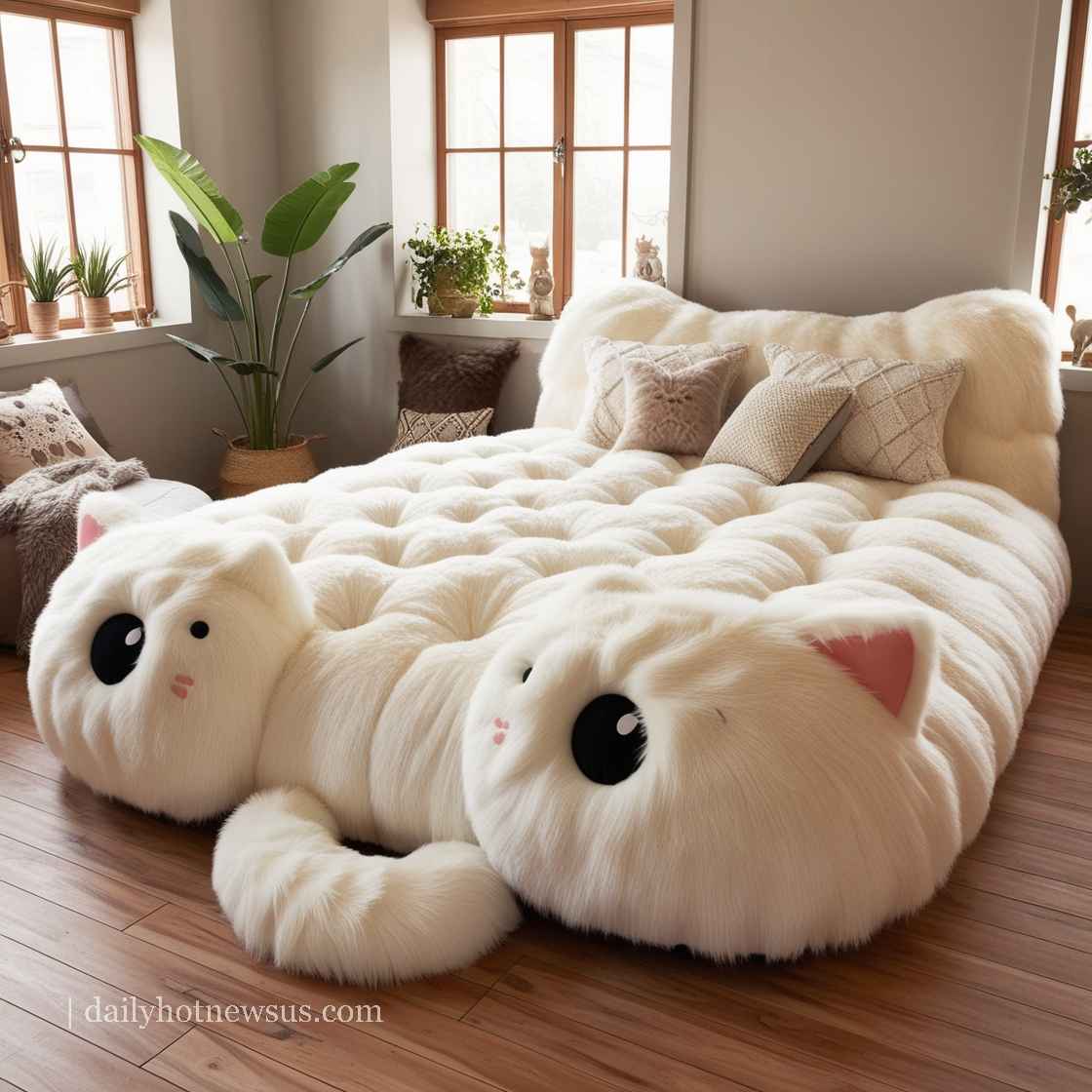 Giant Cat Shaped Bed