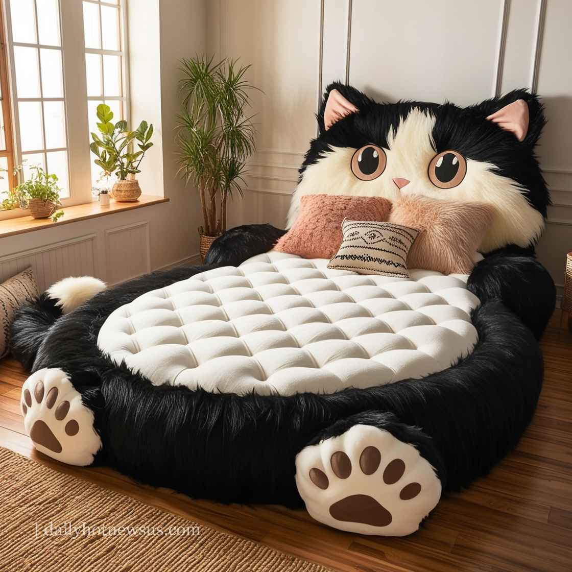 Giant Cat Shaped Bed