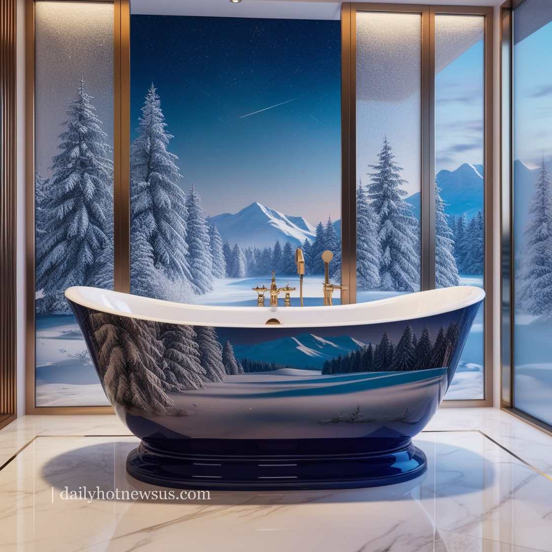 Winter Themed Bathtubs