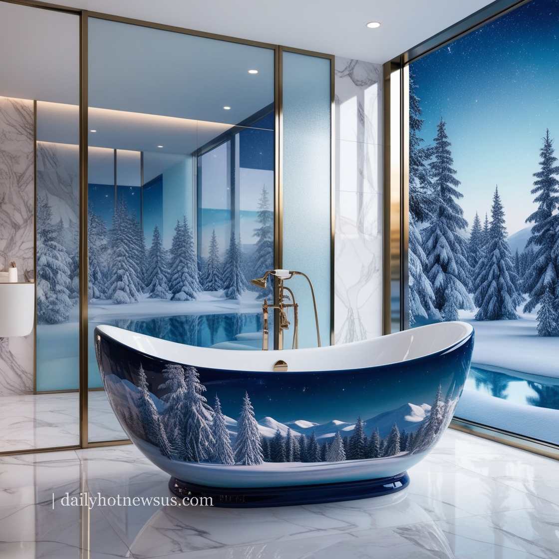 Winter Themed Bathtubs