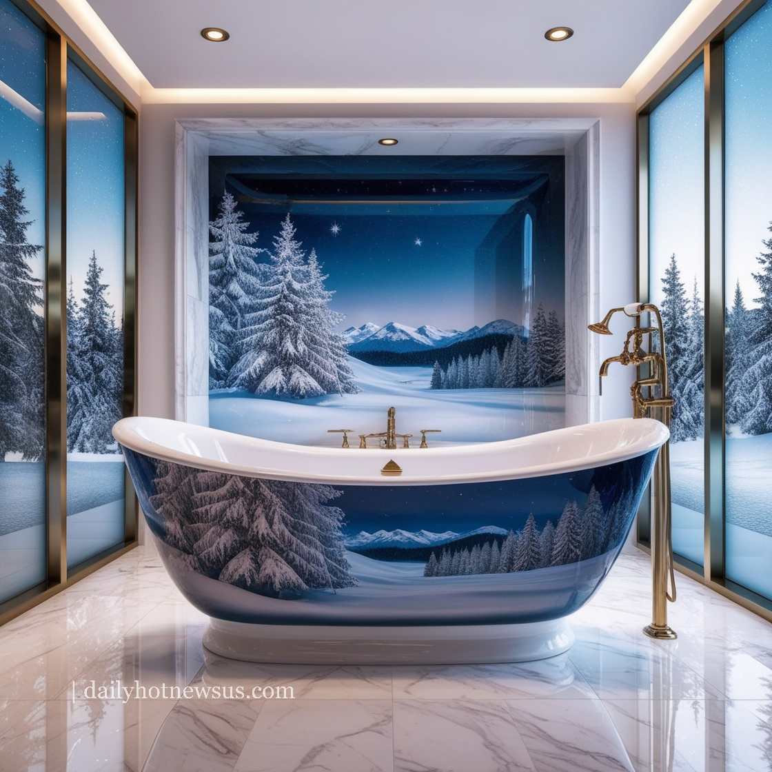 Winter Themed Bathtubs