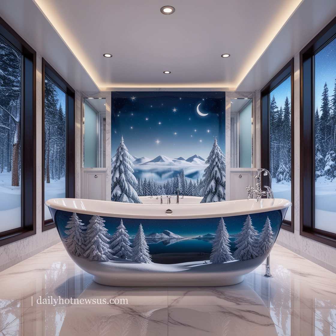 Winter Themed Bathtubs