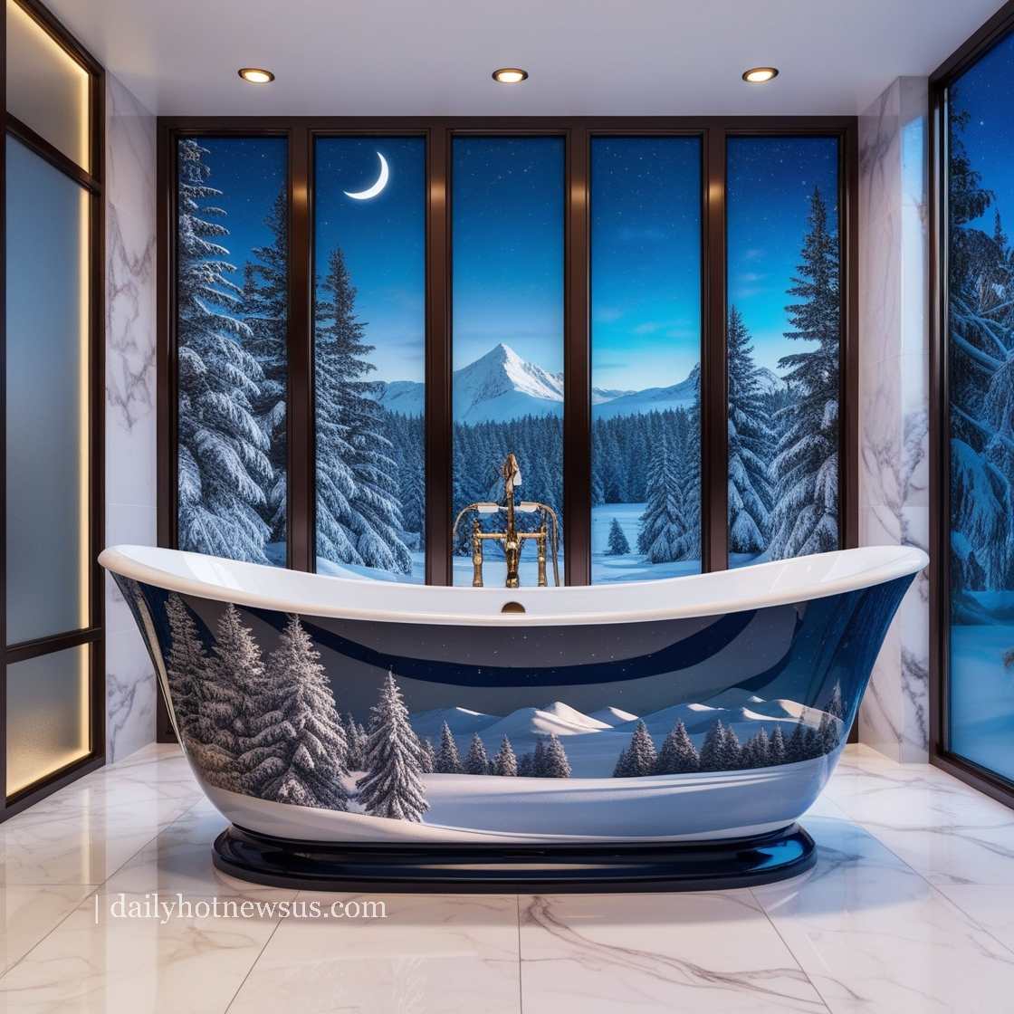 Winter Themed Bathtubs