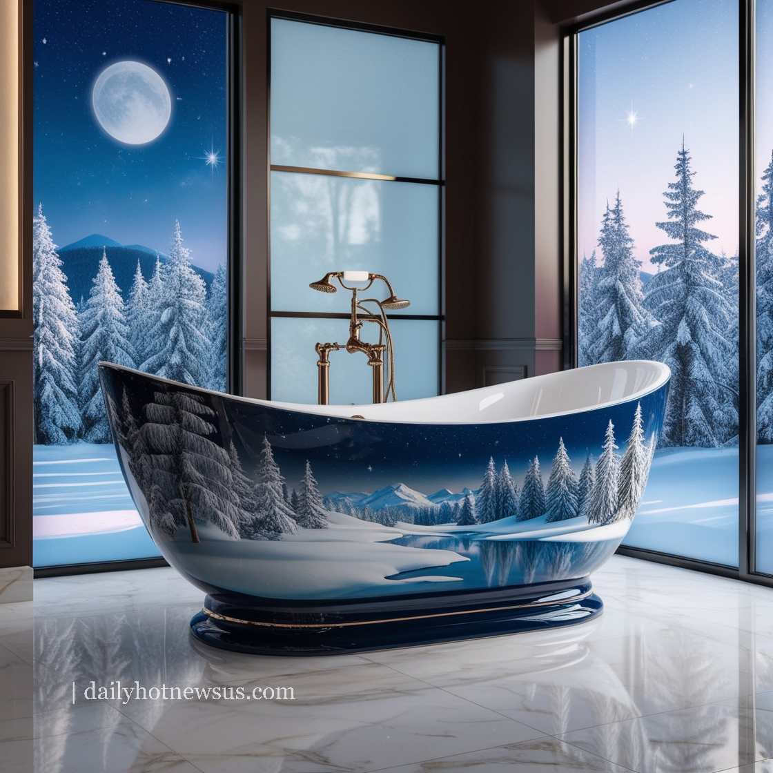 Winter Themed Bathtubs