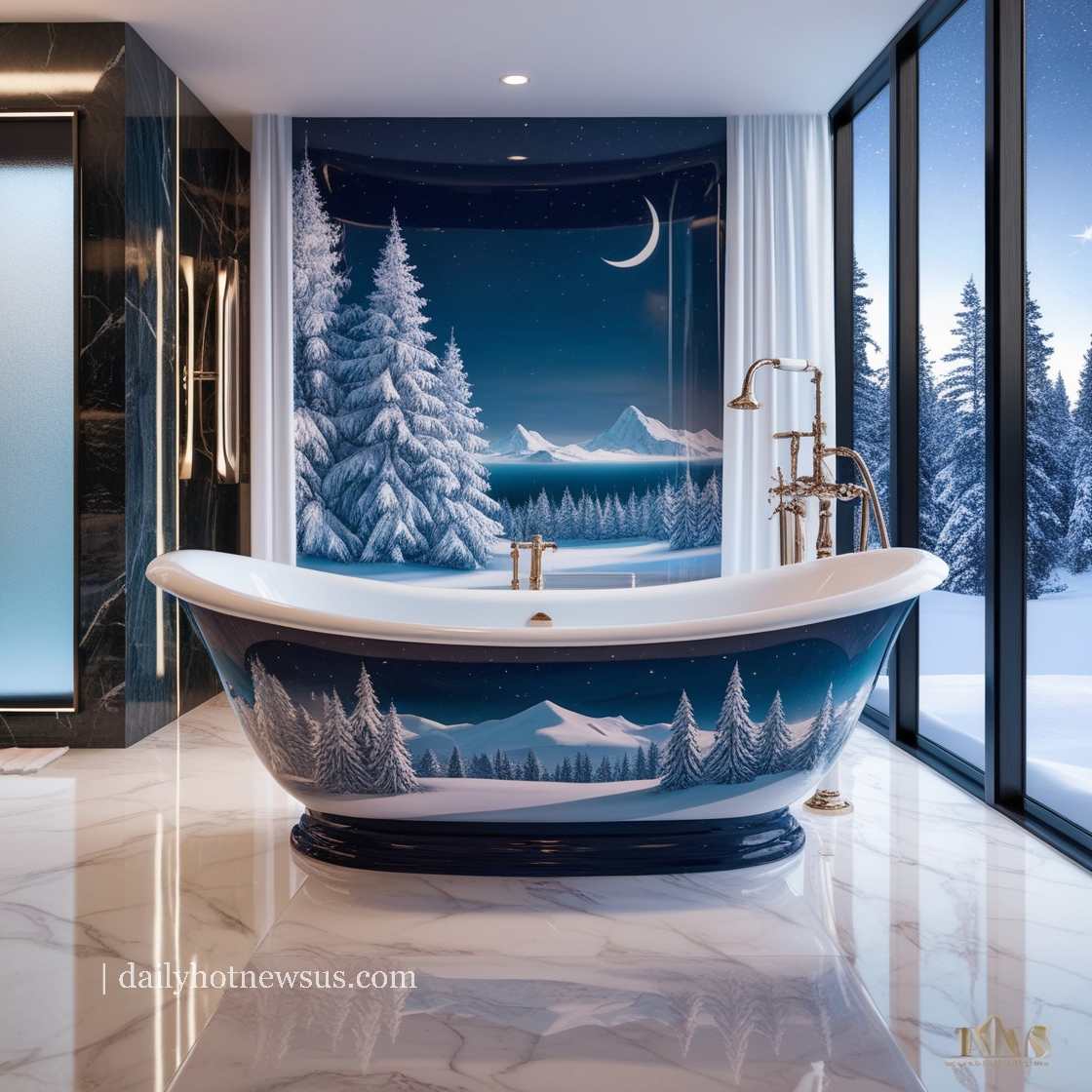 Winter Themed Bathtubs