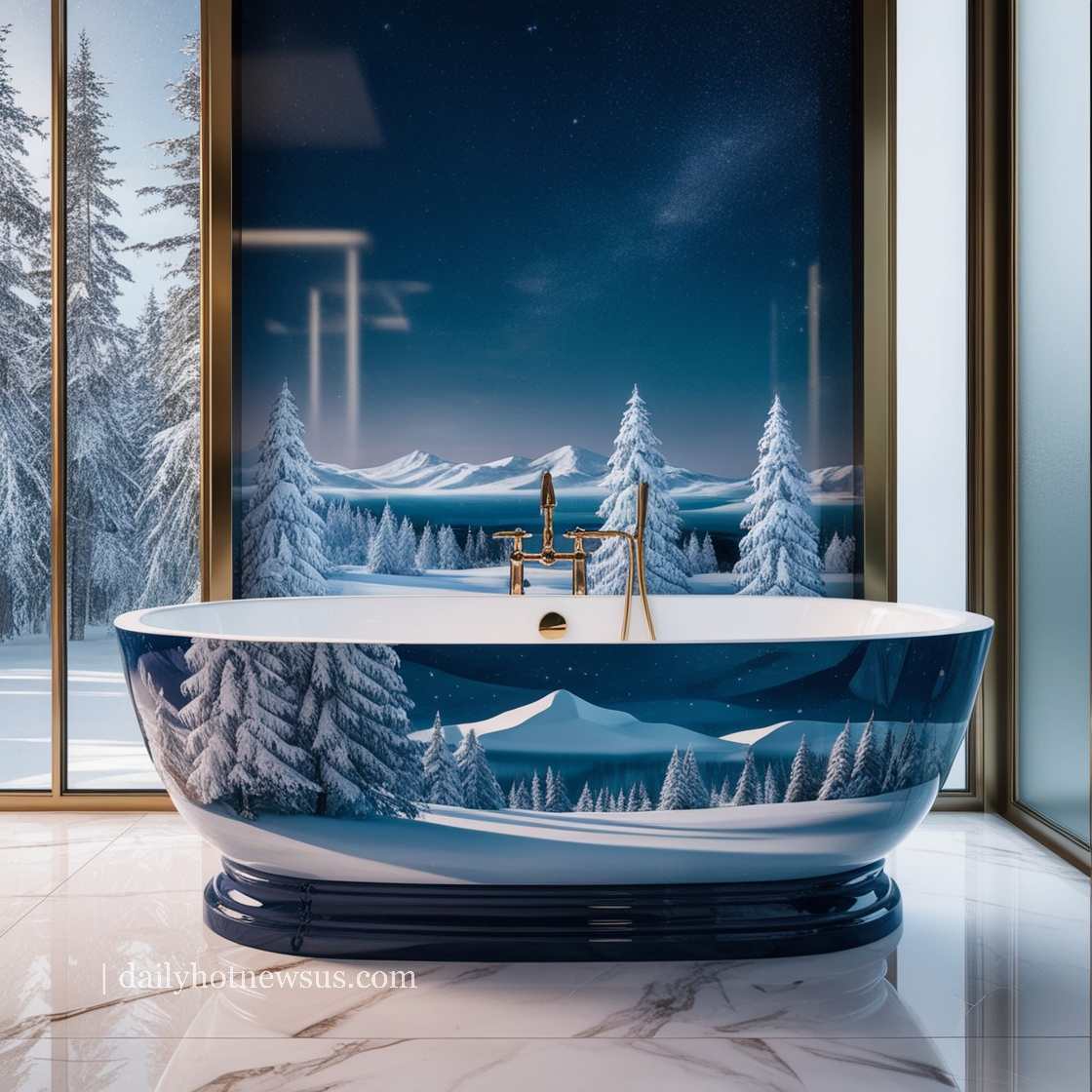 Winter Themed Bathtubs